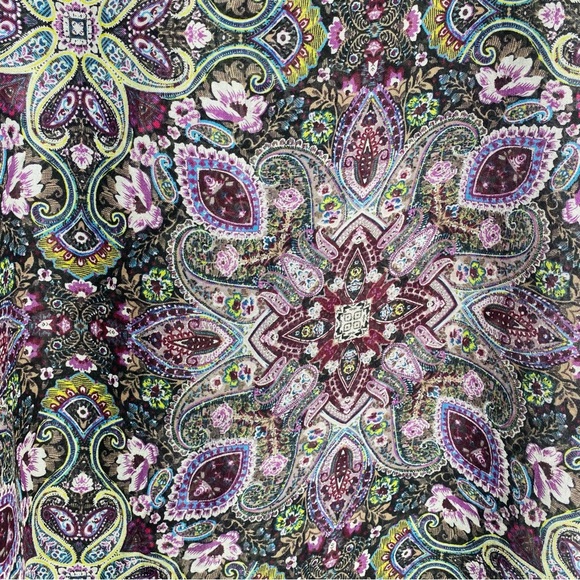 J. Jill Accessories - Black Floral Paisley Scarf